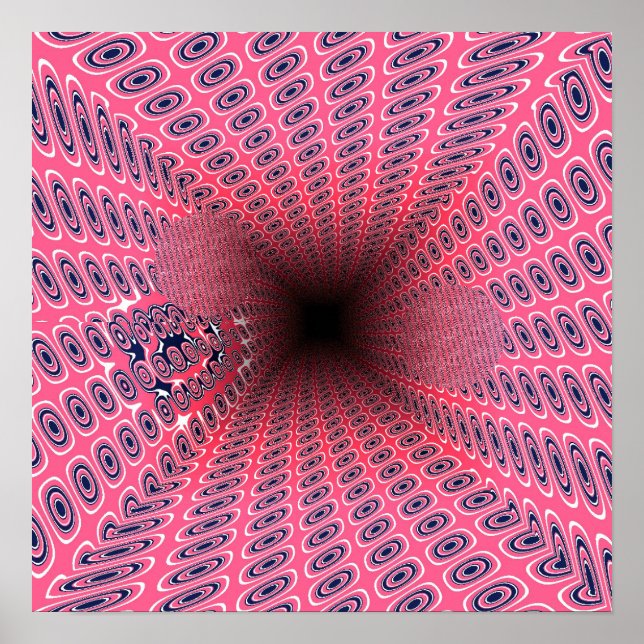 Poster Túneis Ramanujan Quânticos Padrão Geométrico (Frente)