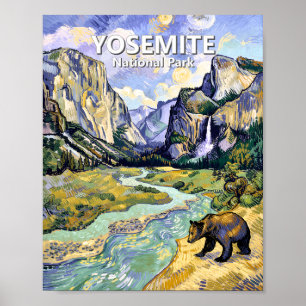 Poster Túnel de Urso Vista El Capitan Yosemite Arte de Va