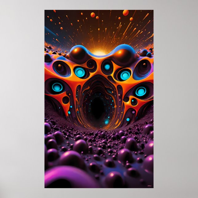 Poster Túnel Eterno para Amanhã - Ken Gage Art (Frente)