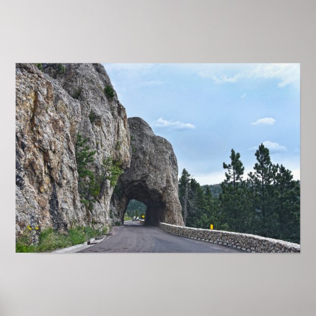 Poster Túnel Hood, Needles Highway, Dakota do Sul (Frente)