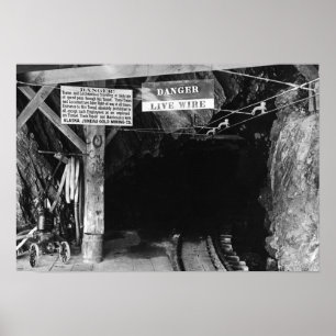 Poster Túnel mina de Juneau, Alaska Treadwell