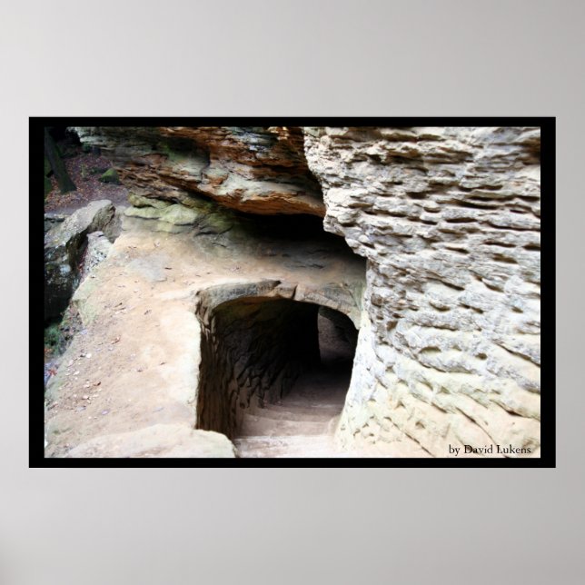 Pôster Túnel na Caverna do Velho Homem (Frente)