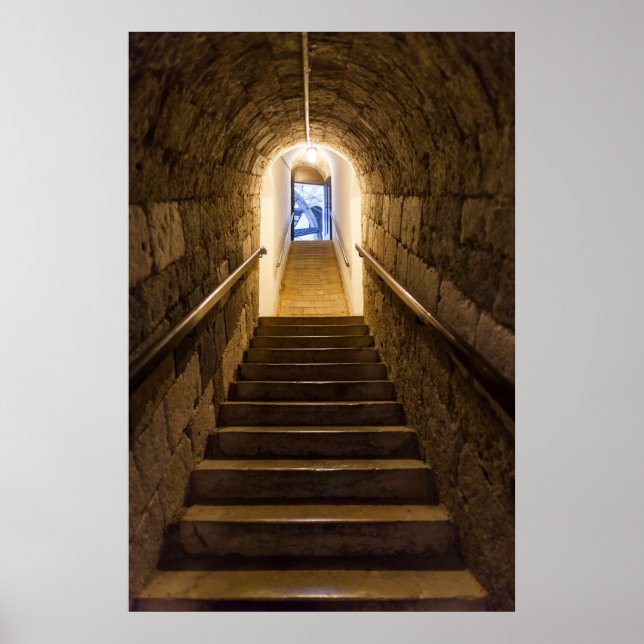 Poster Túnel para uma antiga mina de sal (Frente)