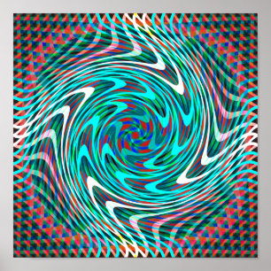 Pôster Túnel Trippy do redemoinho