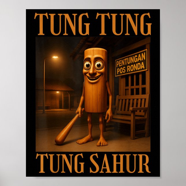 Poster Tung Tung Tung Sahur  (Frente)