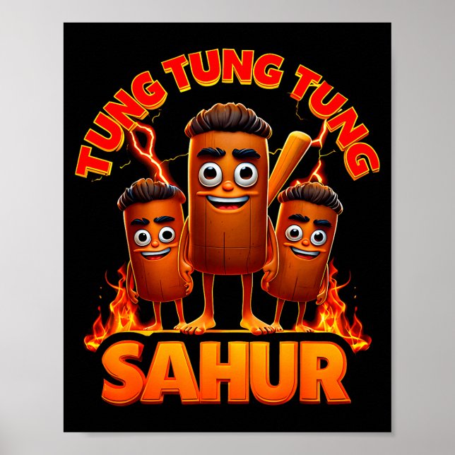 Poster Tung Tung Tung Sahur  (Frente)