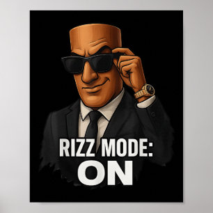 Poster Tung Tung Tung Sahur Rizz Mode