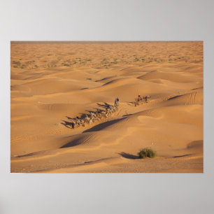 Pôster Tunísia, Área Ksour, Ksar Ghilane, Grand Erg 4