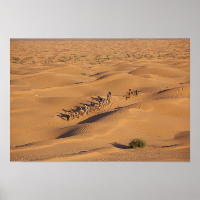 Pôster Tunísia, Área Ksour, Ksar Ghilane, Grand Erg 4 (Frente)