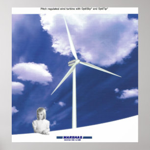 Poster Turbina eólica de VESTAS V-80