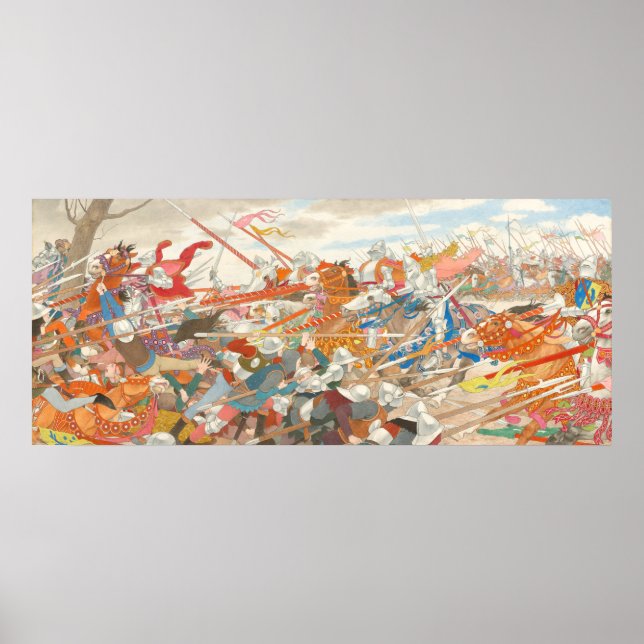 Poster Turbulência do conflito - Boutet de Monvel Fine Ar (Frente)