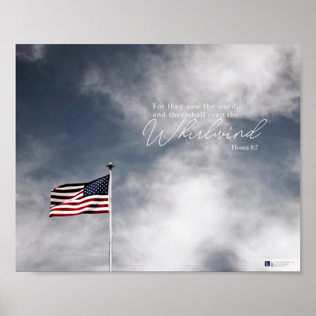 Poster Turbulência (Hosea 8:7) (Frente)