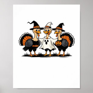 Poster Turco Halloween Boo, Ação de Graças Turquia, Spook