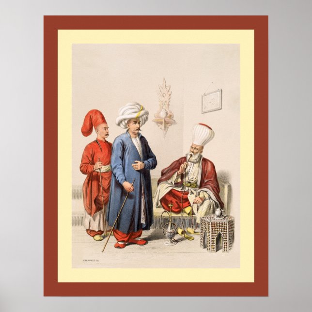 Poster Turco~Império Otomano~ Istambul~ Jean Brindesi ~ (Frente)