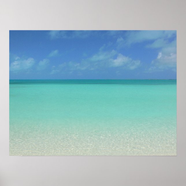 POSTER TURCOS E CAICOS ESPAÇOS MARÍTIMOS/AREIA MARÍTIMA E (Frente)