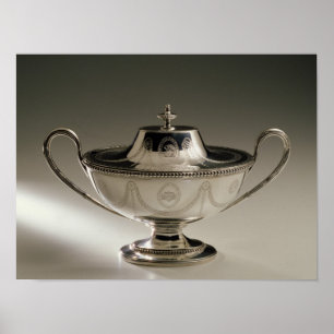 Pôster Tureen e cobrir do molho de George III