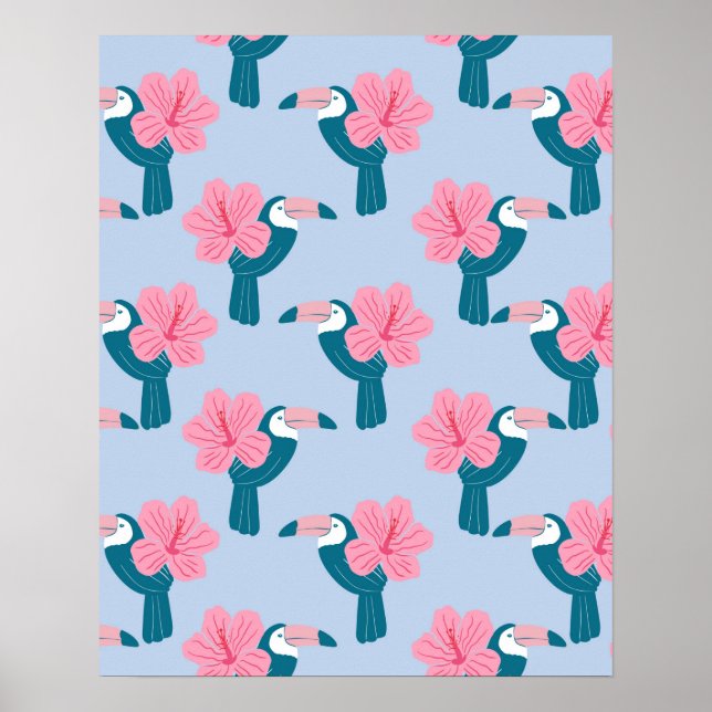 Poster Turiano e hibisco (Frente)