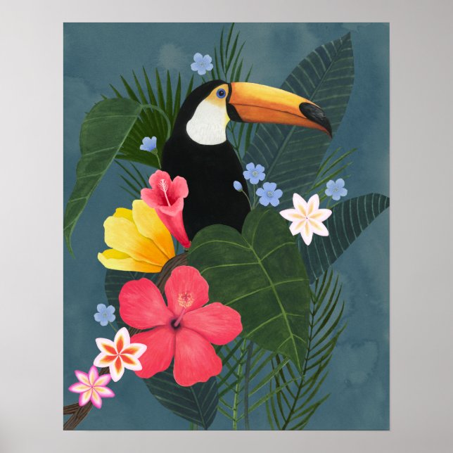 Poster Turiano tropical na natureza (Frente)