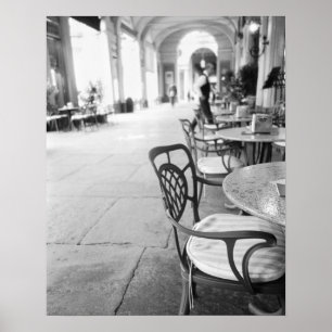 Pôster Turim Itália, Cafe e Archway