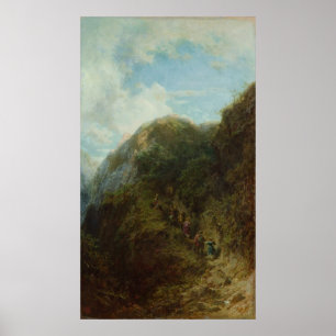 Poster Turistas na Montanha