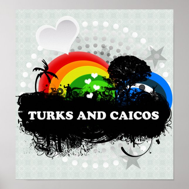 Poster Turks E Caicos De Frutas Cutas (Frente)