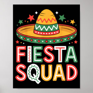 Poster Turma da festa, amantes da vibe mexicana cinco de