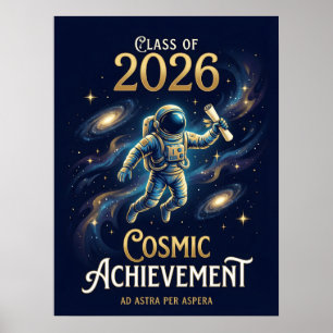 Poster Turma de 2026 Conquista Cósmica de Graduação