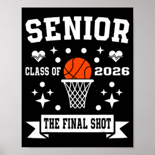 Poster Turma de basquete sênior de 2026 tripulação de bas