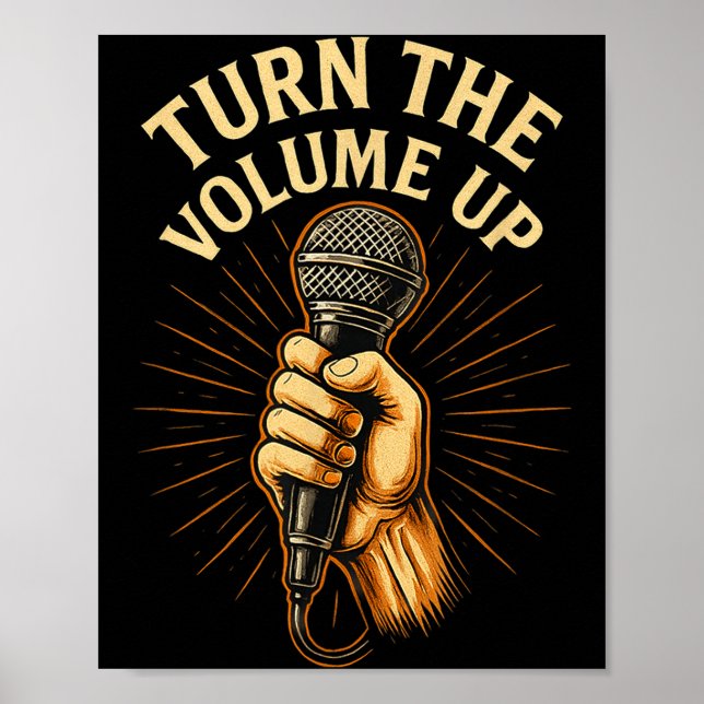 Poster Turn The Volume Up  (Frente)