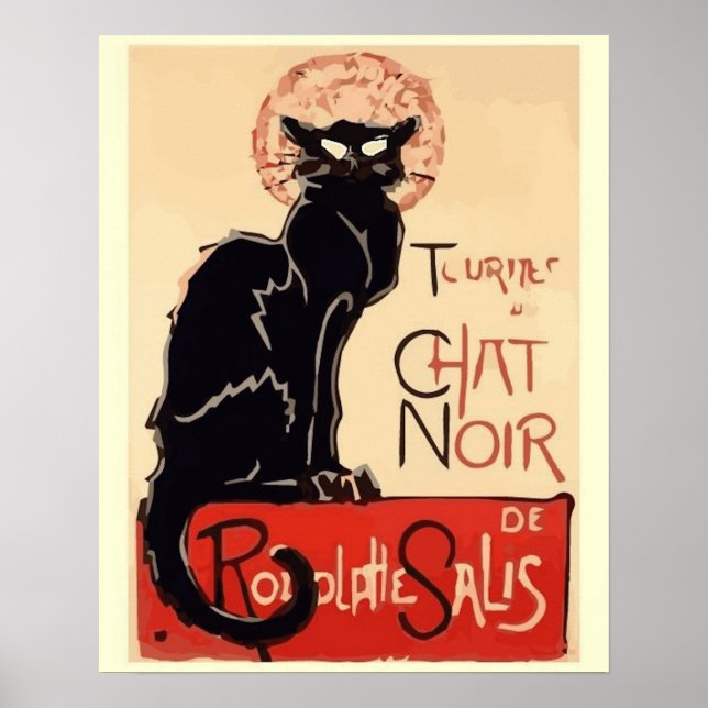 Poster Turnê de Arte do Chat Noir (Frente)
