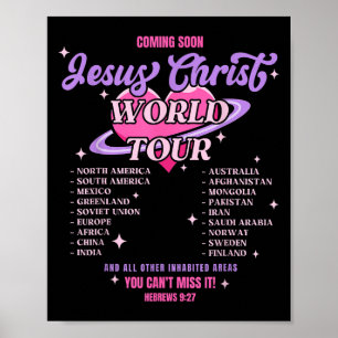 Poster Turnê Mundial Jesus Cristo Chegando Em Breve Você