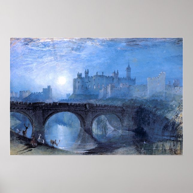 Poster Turner - Castelo de Alnwick (Frente)
