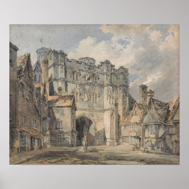 Poster Turner - Christ Church Gate, Canterbury (Frente)