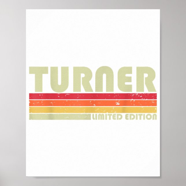 Poster TURNER Funny Job Title Profissão de Aniversário (Frente)