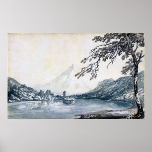 Poster Turner - Ligado Entre O Lago Unterseen E Brienz