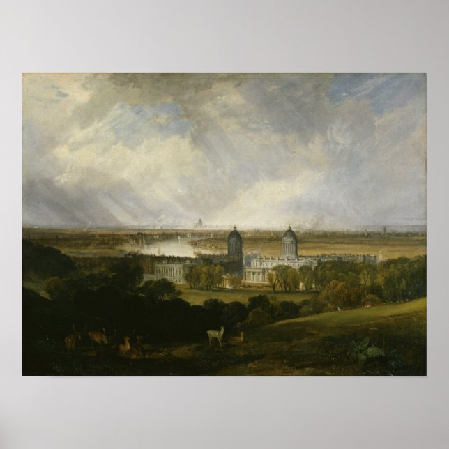 Poster Turner - Londres a partir do Parque Greenwich (Frente)