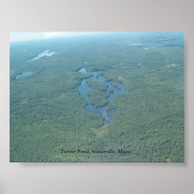 Poster Turner Pond, Somerville Maine (Frente)