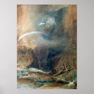 Poster Turner - Ponte do Diabo, Passagem da Rua Gotthard
