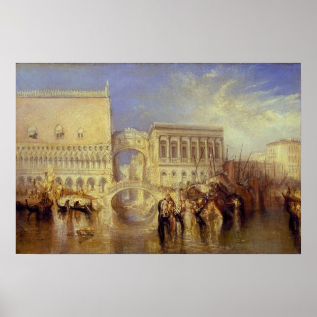 Poster Turner - Ponte dos Suspiros, Veneza (Frente)