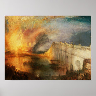Poster Turner - Queima de Casas de Lordes e Comuns
