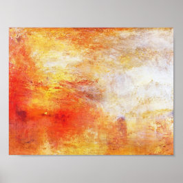 Pôster Turner Sun A Passar Por Uma Paisagem De Abstrato L