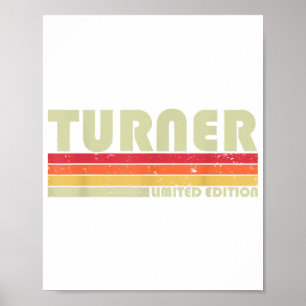 Poster TURNER Título de Trabalho Profissão Engraçado Aniv