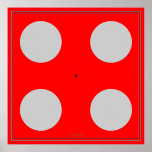 Pôster Turning Blue Optical Illusion