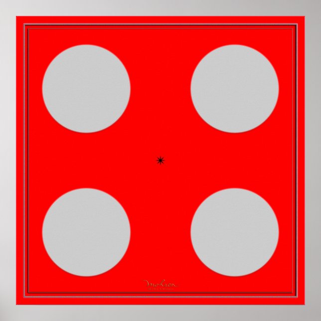 Pôster Turning Blue Optical Illusion (Frente)