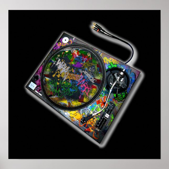 Poster Turntable com Etiqueta (Frente)