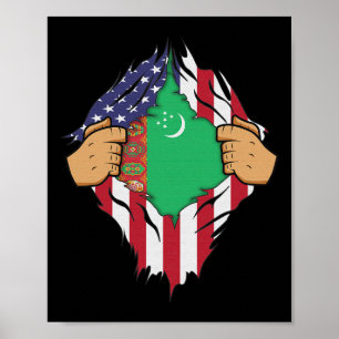 Poster Turquemenistão: Homens Mulheres Homens Presos