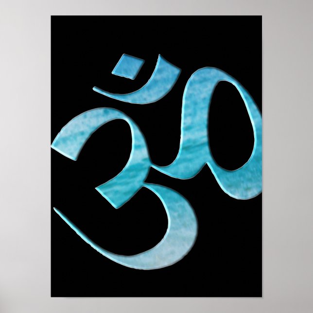 Poster Turquesa Om  (Frente)