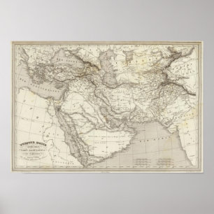 Pôster Turquia e Arábia