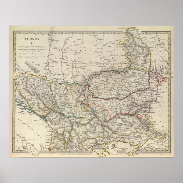 Poster Turquia I, norte (Frente)