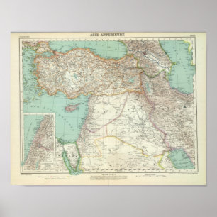 Poster Turquia, Iraque, Ásia